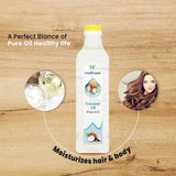 Lazy Shoppy® Wood Pressed Coconut Oil | Cold Pressed Oil | Chemical-Free | Cold Pressed Coconut Oil for Cooking | Coconut Oil (1 Litre)