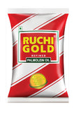 Ruchi Gold Palmolein Oil for Cooking, Frying, Every Day Use, Edible Oil, 850 gm/870 gm/ 893gm