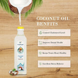 Lazy Shoppy® Wood Pressed Coconut Oil | Cold Pressed Oil | Chemical-Free | Cold Pressed Coconut Oil for Cooking | Coconut Oil (1 Litre)