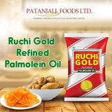 Ruchi Gold Palmolein Oil for Cooking, Frying, Every Day Use, Edible Oil, 850 gm/870 gm/ 893gm