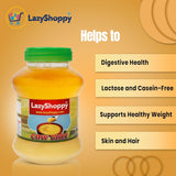 Lazy Shoppy® Pure Cow Ghee With Rich Flavour | Naturally Improves Digestion And Boosts Immunity (500ML, Jar)