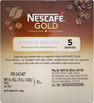 Nescafe Gold Choco Mocha Instant Coffee  (125 g, Chocolate Flavoured)