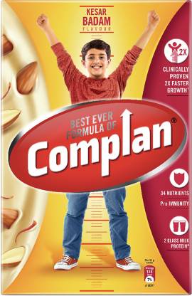 Complan Nutrition and Health Drink Kesar Badam 500g, (Refill Pack)