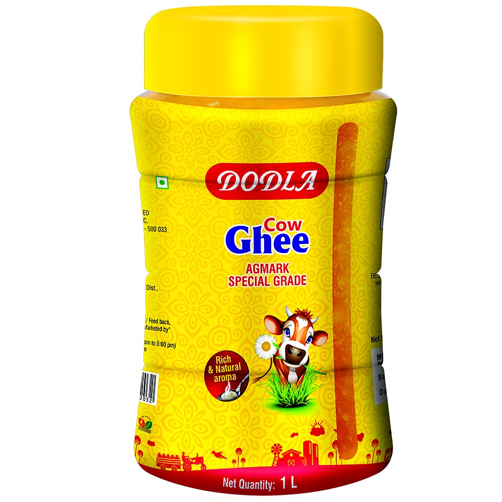 Dodla Pure Cow Ghee Pet Jar, 1 Ltr