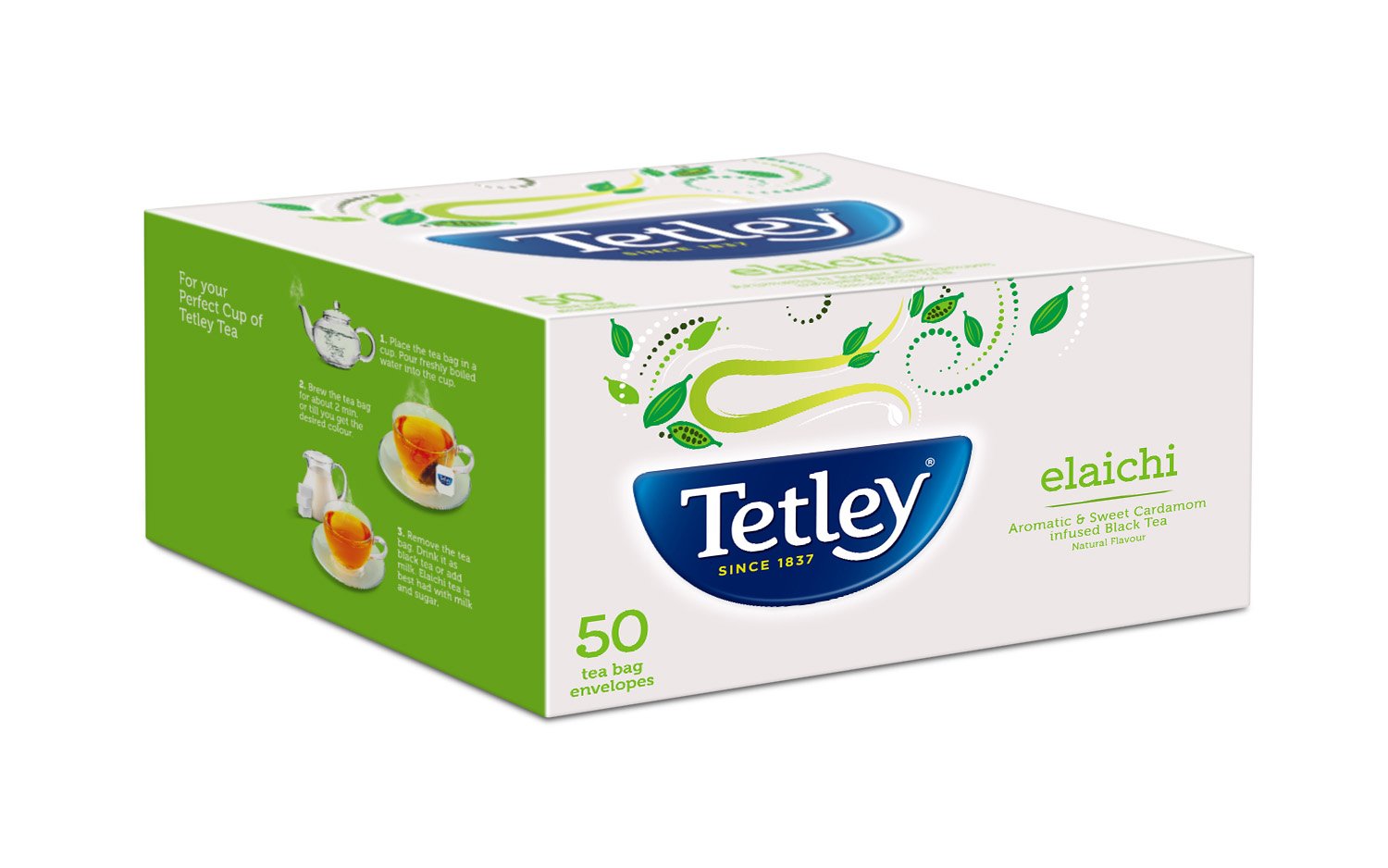 Tetley Flavour Tea Bags Elachi 50s (100gm)