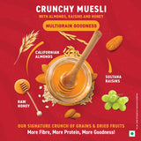 Bagrry's Crunchy Muesli Oat Clusters with Almonds, Raisins & Honey, 1000 GM