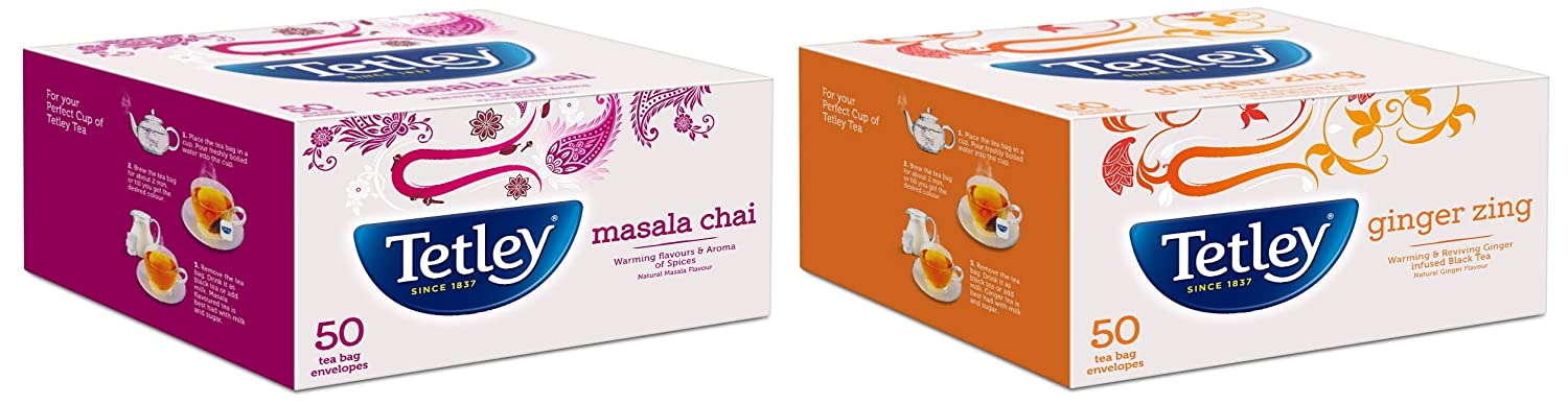 Tetley Masala Tea, 100g (50 Tea Bags)