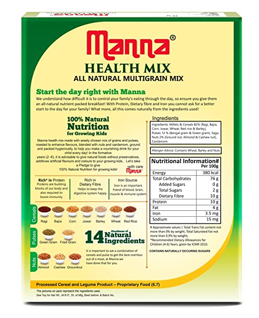 Manna Health Mix 100% Natural Nutrition