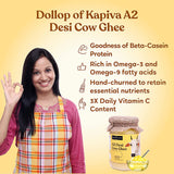 Kapiva A2 Desi Cow Ghee - Pure, Natural, & Healthy - Vedic Bilona Method - Helps Reduces Joint Pain and Improves Heart Functioning - 500ml