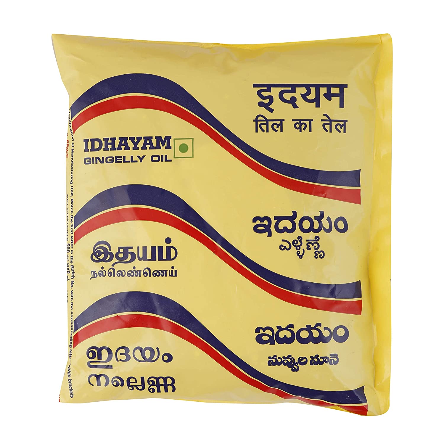 Idhayam Cooking Oil - Gingelly, 500ml