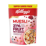 Kelloggs Muesli Breakfast Cereal - With Multigrain & 21% Fruit, Nut & Seeds