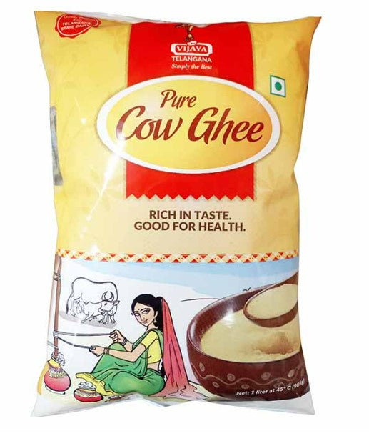 vijaya pure cow ghee - Vijaya Pure Cow Ghee, 1L Pouch
