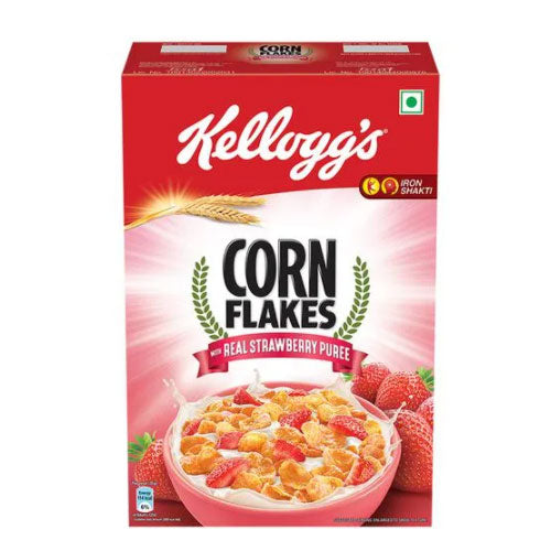 Kelloggs Corn Flakes With Real Strawberry Puree